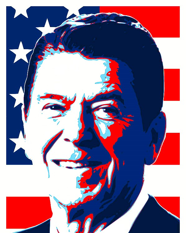 19 anni fa Reagan, che aveva asfaltato i compagni