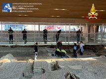 Rimini, i Vigili del Fuoco intervengono nella “Domus del Chirurgo” per la messa in sicurezza dei preziosi mosaici